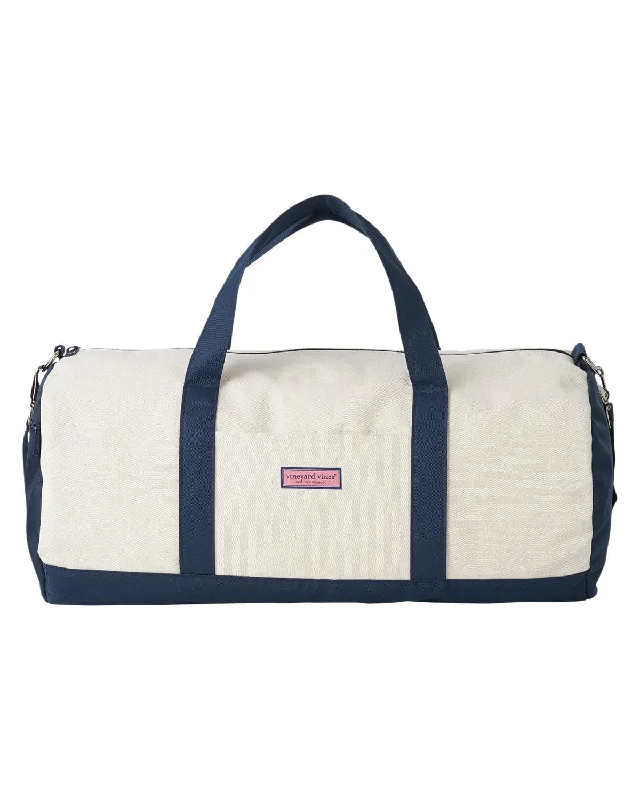 Personalized tote bags with custom name embroidery -Vineyard Vines - Medium Duffle