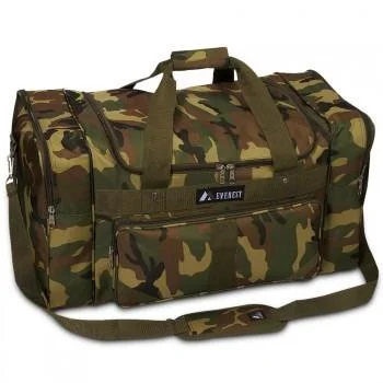 Tote bags with tropical leaves for summer -Camo Duffel Bag Wholesale