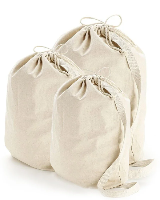 Durable tote bags for heavy-duty carrying tasks -Wholesale Heavy Canvas Laundry Bags W/Shoulder Strap (Small-Med-Large)